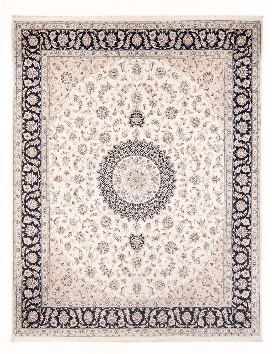 Persisk tæppe - Nain - Premium - 307 x 252 cm - creme