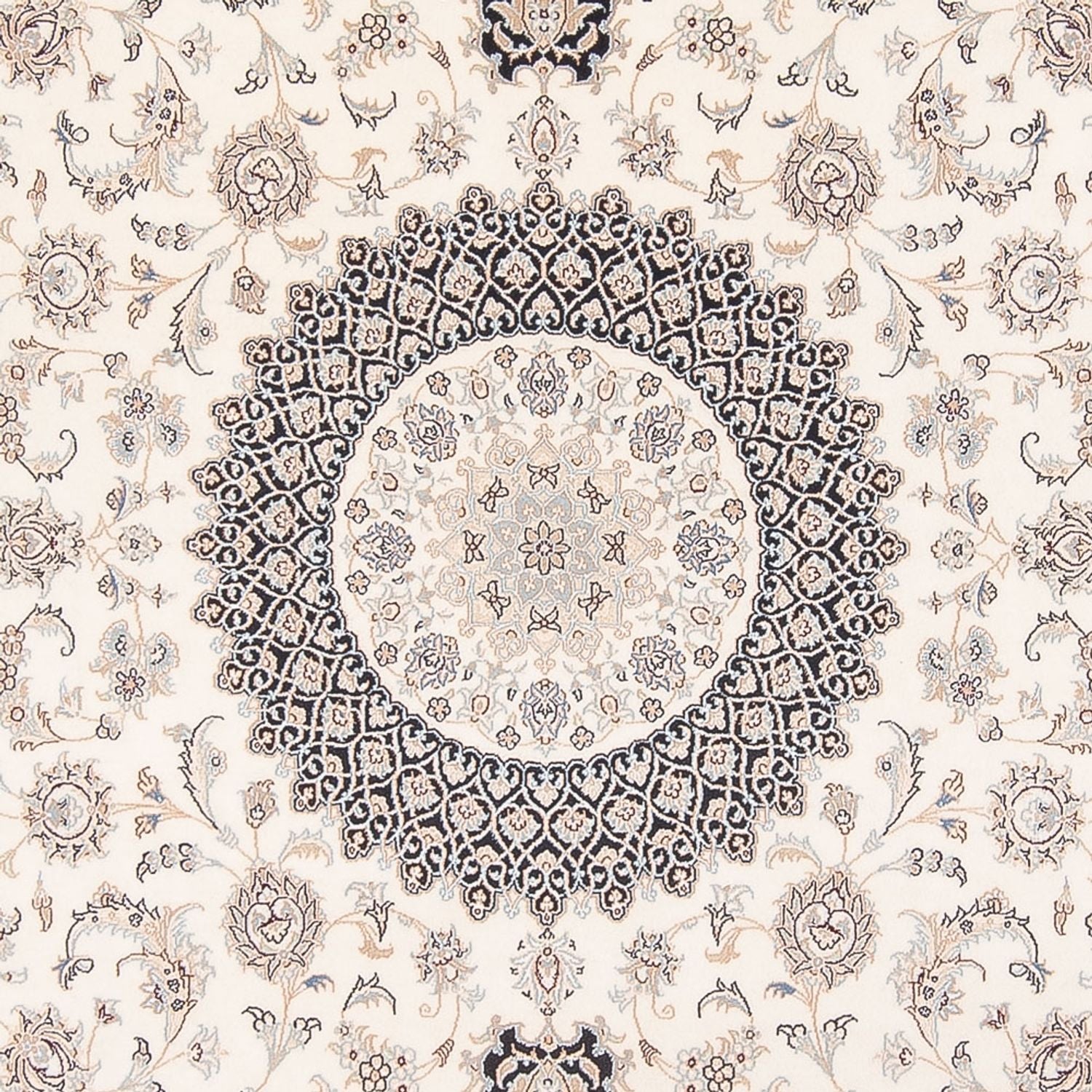Persisk tæppe - Nain - Premium - 307 x 252 cm - creme