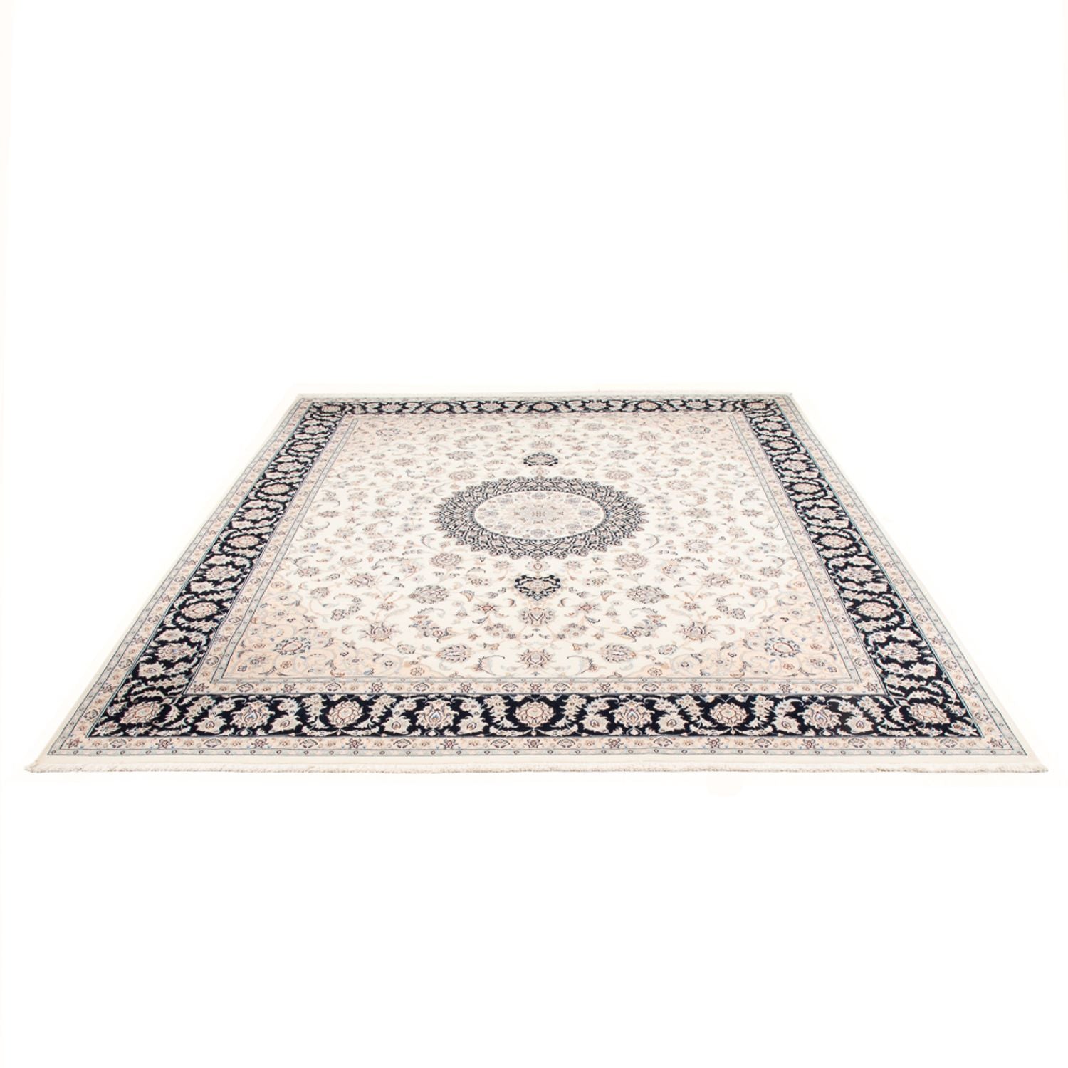 Persisk tæppe - Nain - Premium - 307 x 252 cm - creme