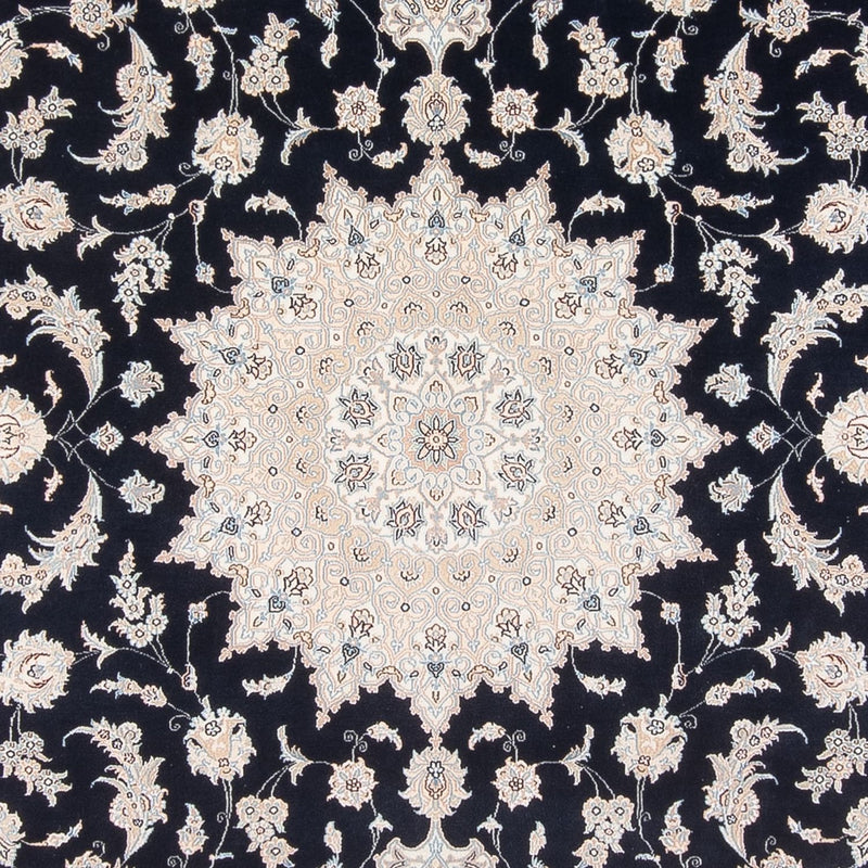 Persisk tæppe - Nain - Premium - 340 x 246 cm - mørkeblå