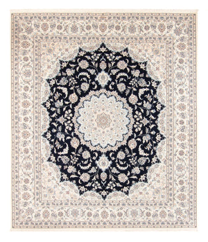 Persisk tæppe - Nain - 266 x 223 cm - mørkeblå