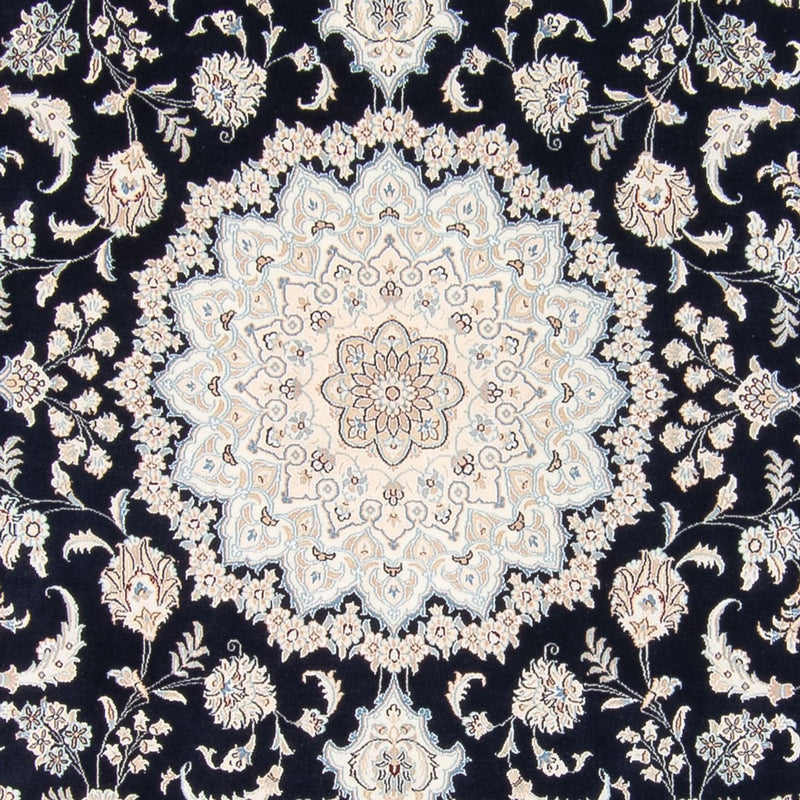 Persisk tæppe - Nain - 266 x 223 cm - mørkeblå