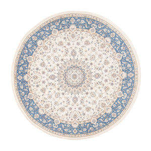 Persisk tæppe - Nain rundt  - 200 x 200 cm - creme