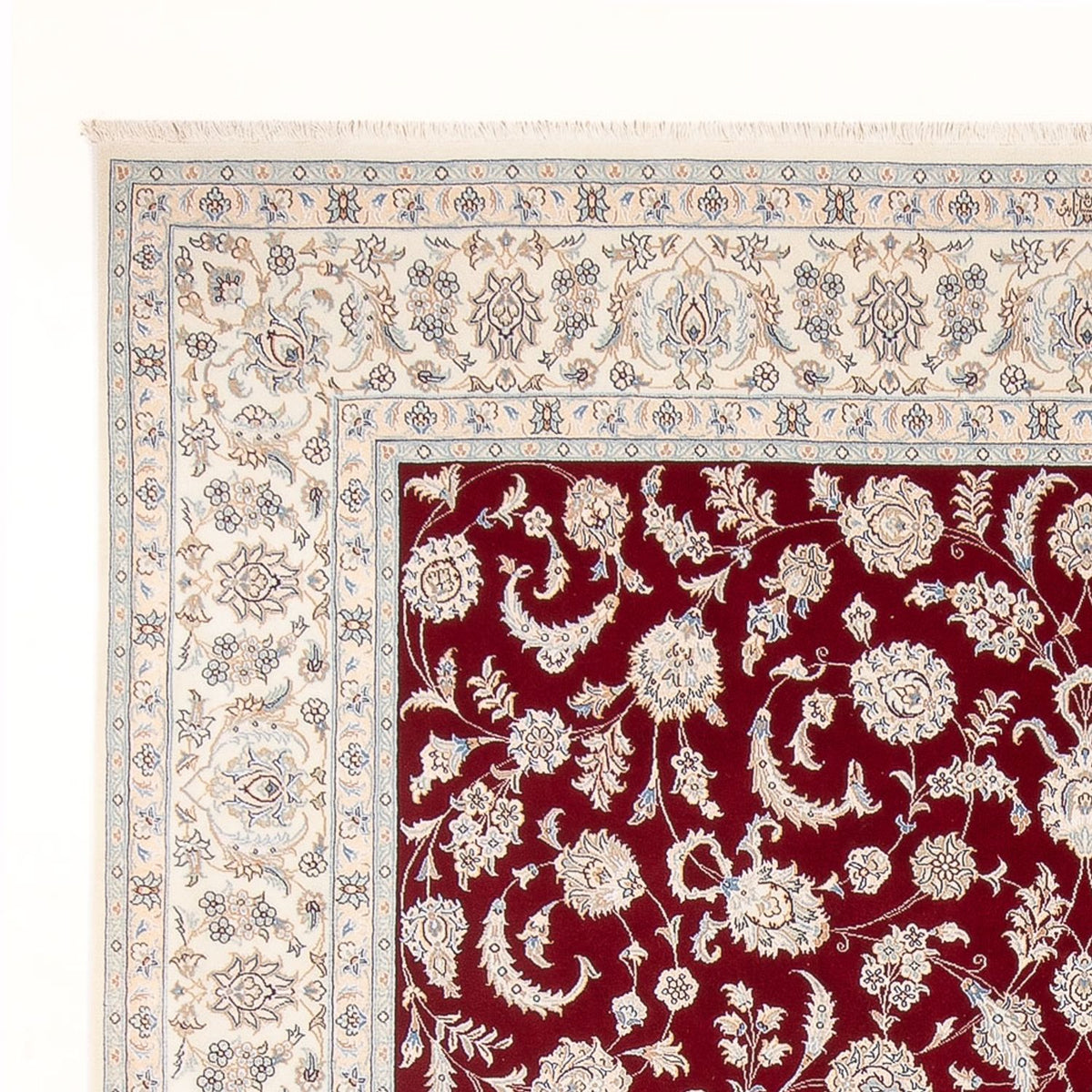 Persisk tæppe - Nain - Premium - 306 x 249 cm - rød