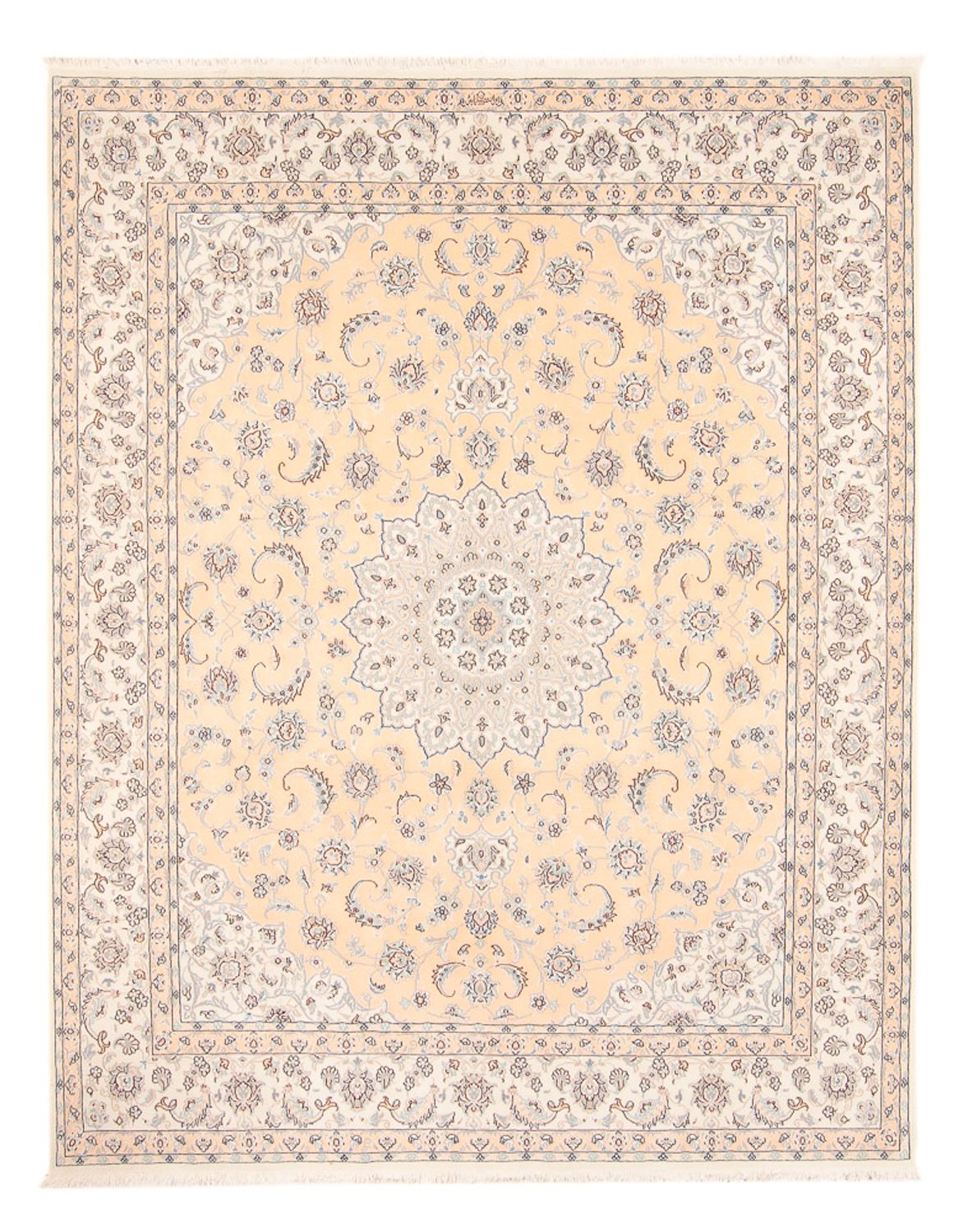 Persisk tæppe - Nain - 250 x 208 cm - laks