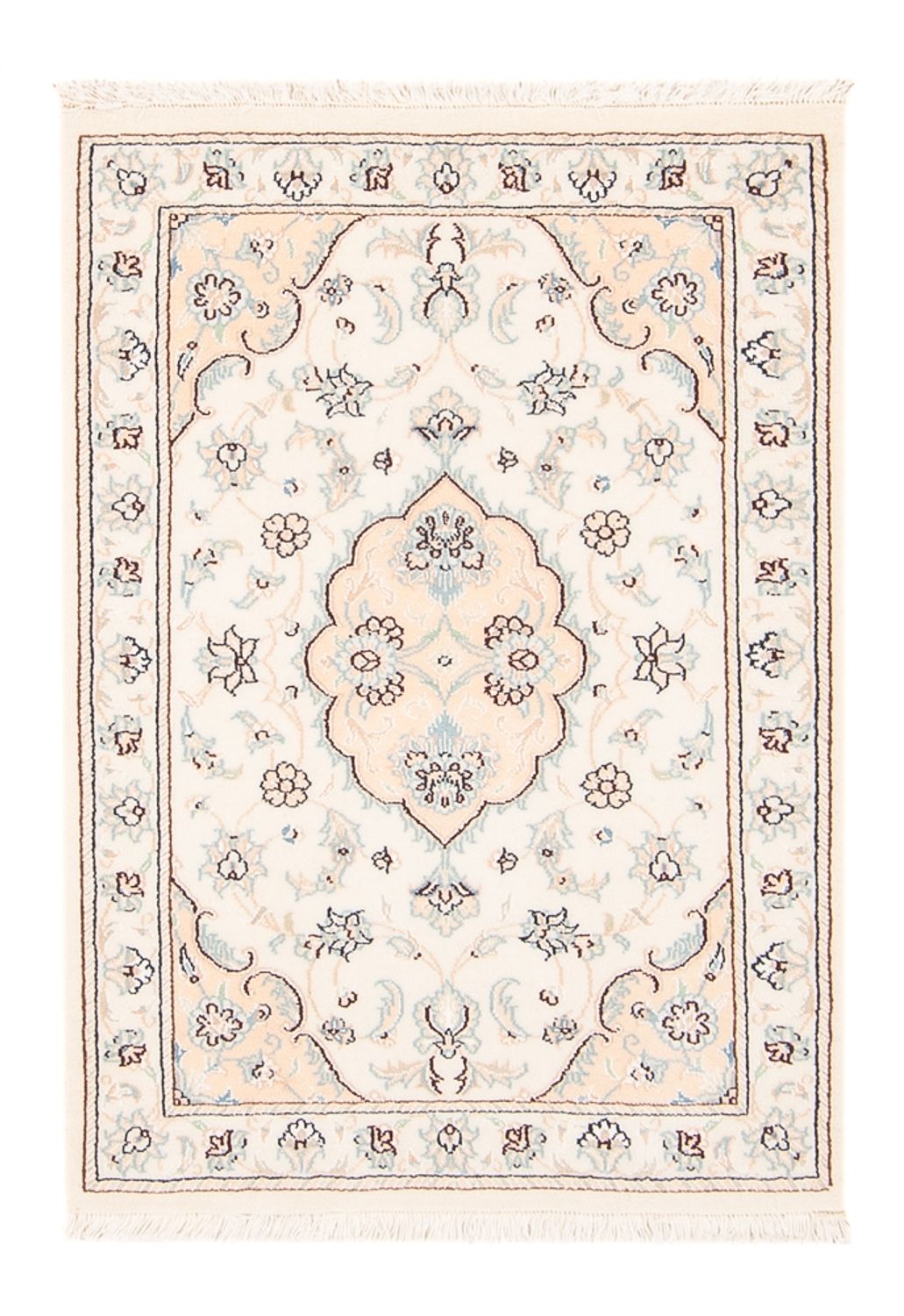 Persisk tæppe - Nain - 92 x 59 cm - creme
