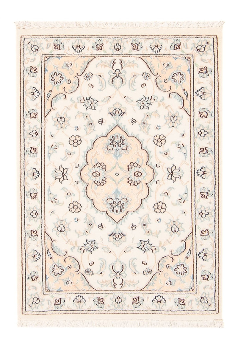 Persisk tæppe - Nain - 92 x 59 cm - creme