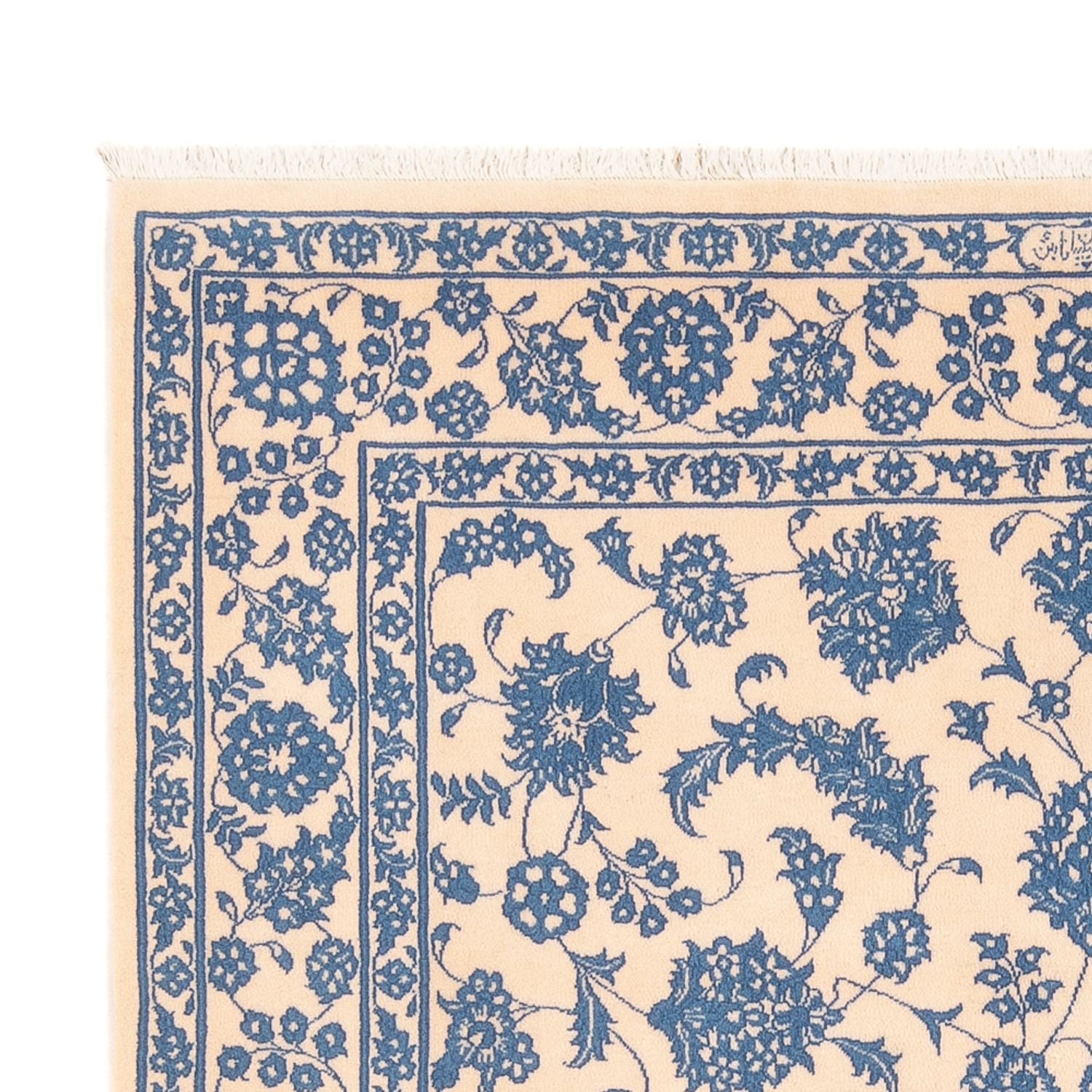 Persisk tæppe - Nain - Premium - 200 x 150 cm - lys beige