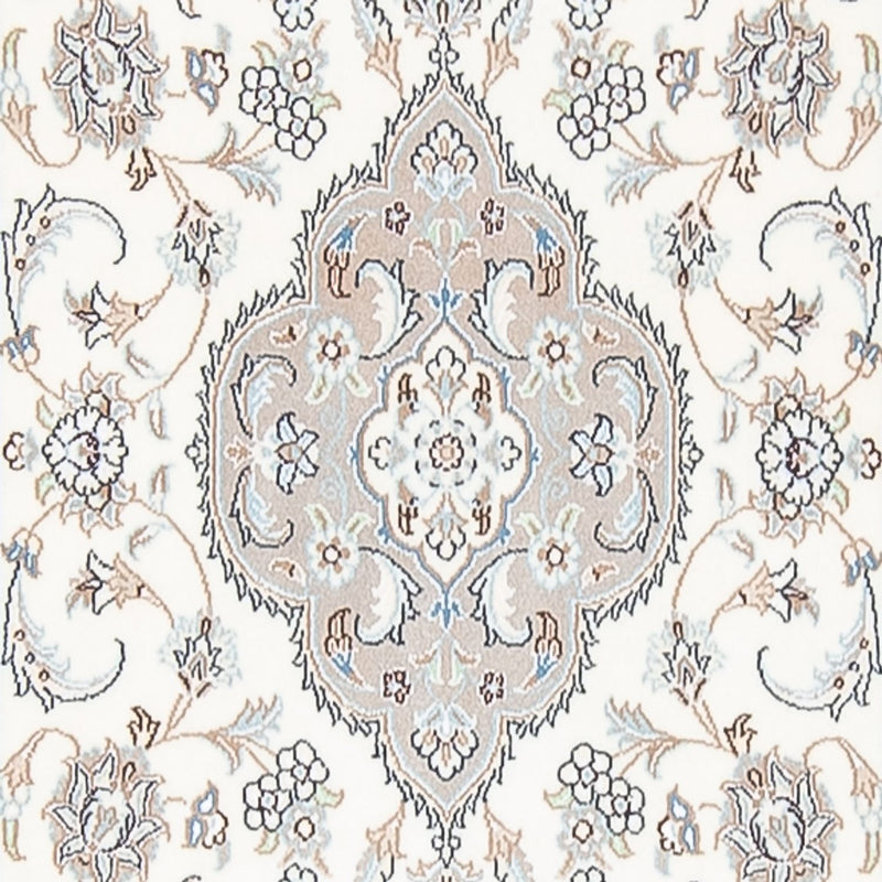 Løber Persisk tæppe - Nain - Premium - 398 x 88 cm - creme