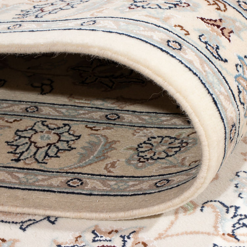 Løber Persisk tæppe - Nain - Premium - 398 x 88 cm - creme