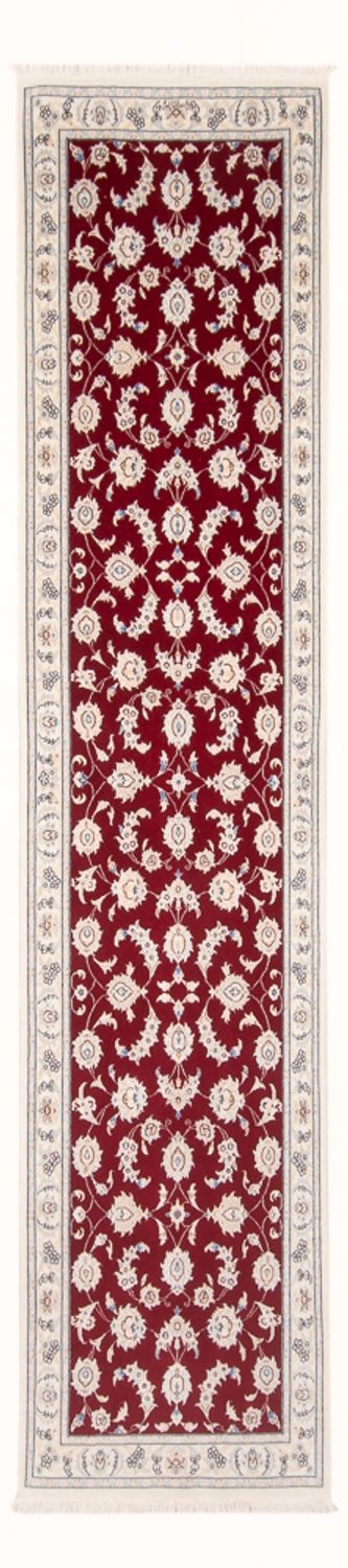 Løber Persisk tæppe - Nain - Premium - 297 x 83 cm - rød