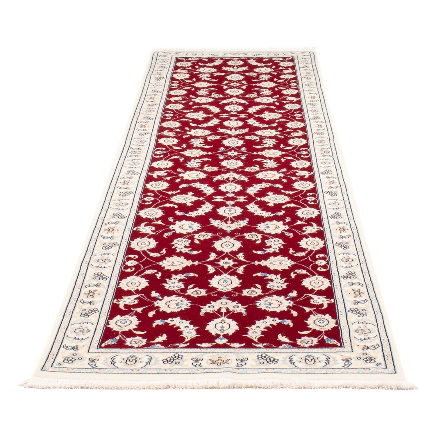 Løber Persisk tæppe - Nain - Premium - 297 x 83 cm - rød