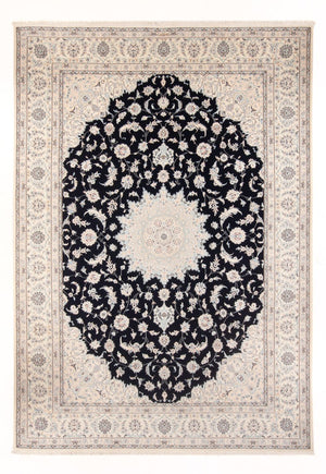 Persisk tæppe - Nain - Premium - 340 x 246 cm - mørkeblå
