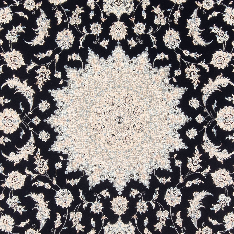 Persisk tæppe - Nain - Premium - 340 x 246 cm - mørkeblå