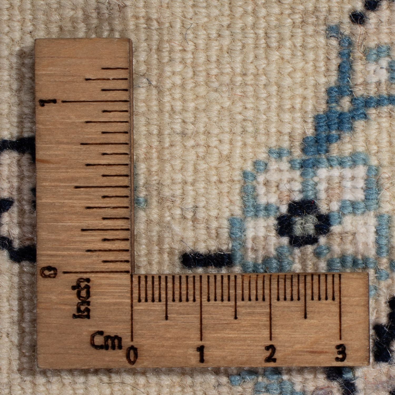 Persisk tæppe - Nain - 96 x 61 cm - creme