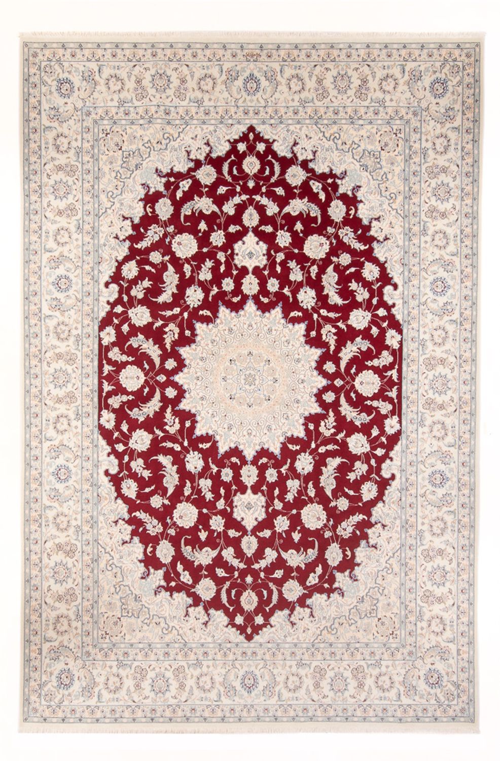 Persisk tæppe - Nain - Premium - 348 x 250 cm - rød
