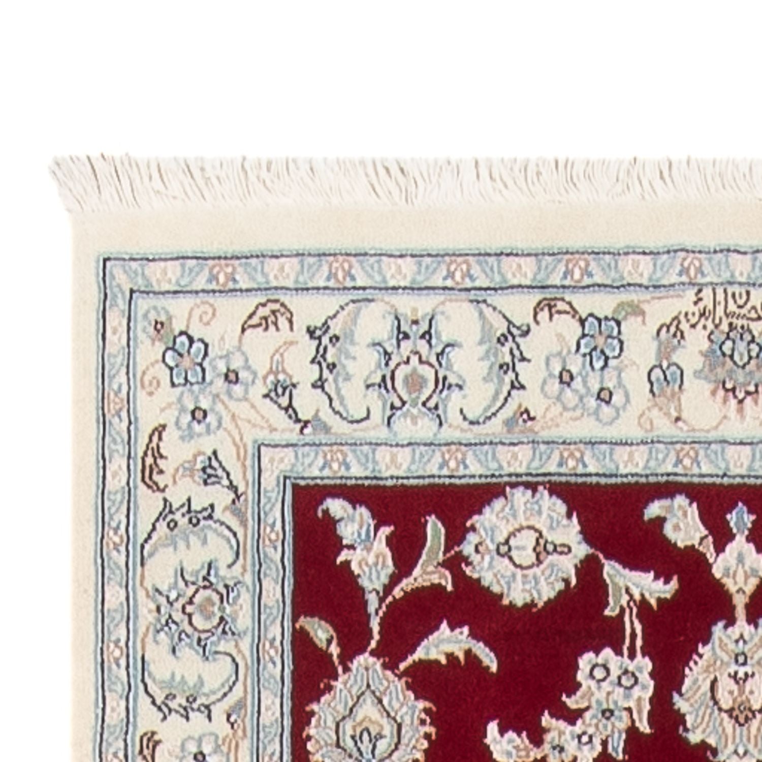 Løber Persisk tæppe - Nain - Premium - 346 x 86 cm - rød
