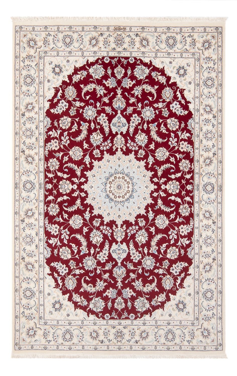 Persisk tæppe - Nain - Premium - 205 x 135 cm - rød