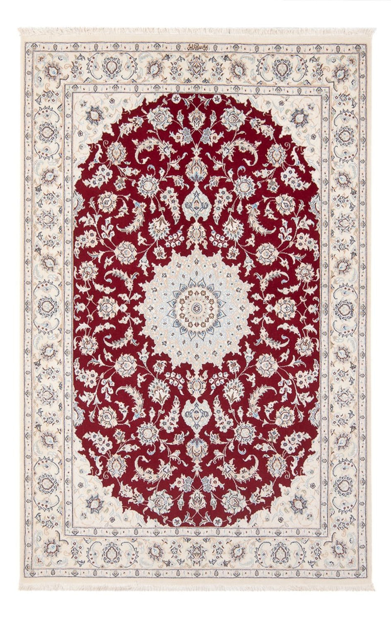 Persisk tæppe - Nain - Premium - 205 x 135 cm - rød