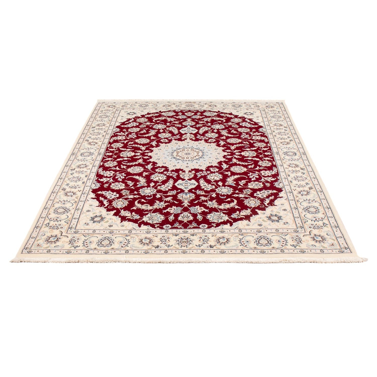 Persisk tæppe - Nain - Premium - 205 x 135 cm - rød
