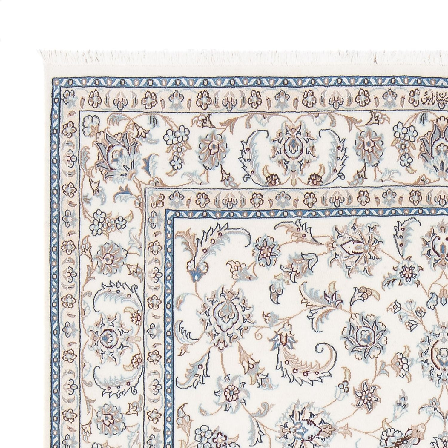 Persisk tæppe - Nain - Premium - 201 x 150 cm - creme
