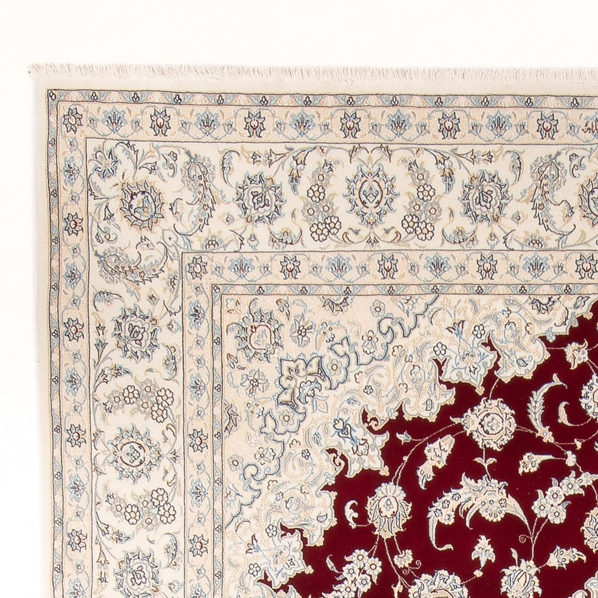 Persisk tæppe - Nain - Premium - 351 x 249 cm - rød