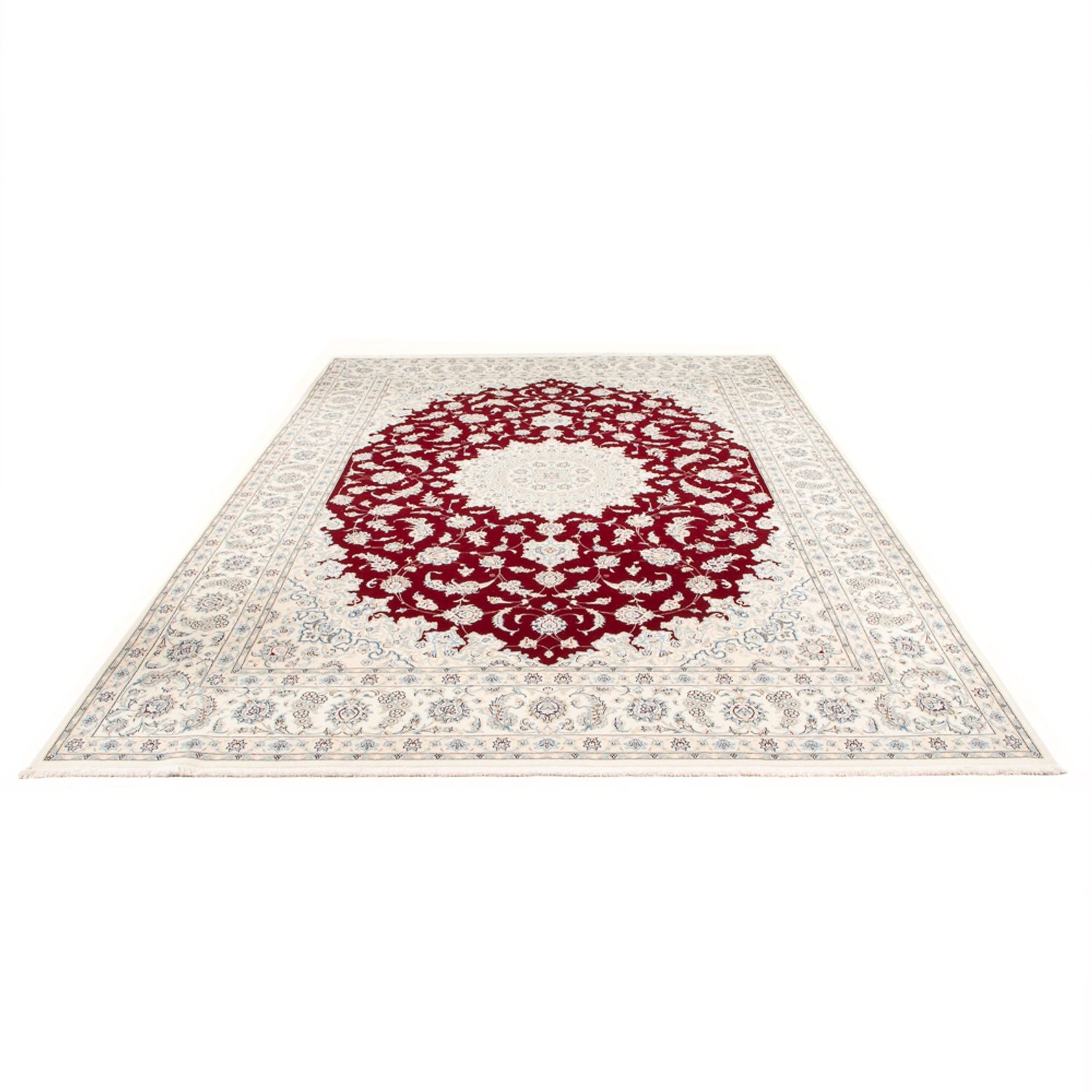 Persisk tæppe - Nain - Premium - 351 x 249 cm - rød