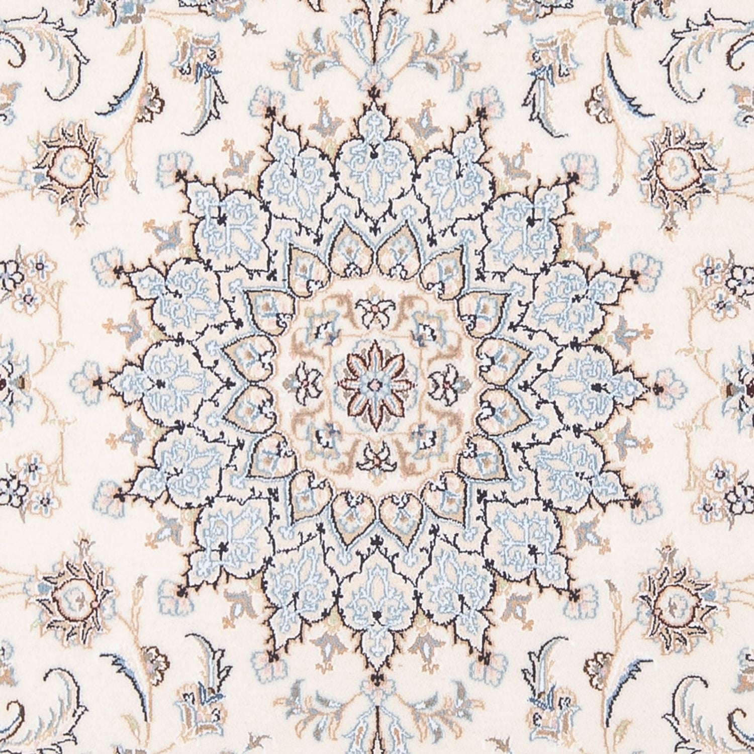 Persisk tæppe - Nain - Premium - 205 x 149 cm - creme