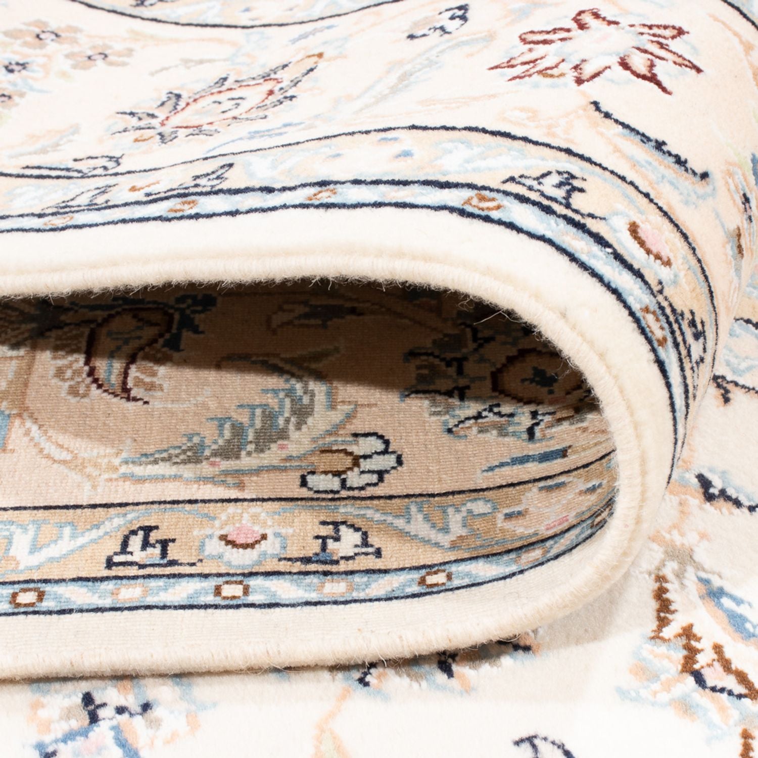 Persisk tæppe - Nain - Premium - 205 x 149 cm - creme