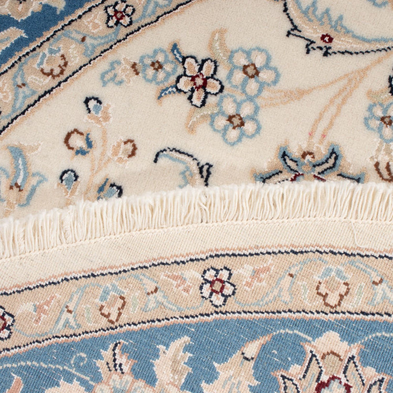 Persisk tæppe - Nain - Premium rundt  - 149 x 149 cm - creme
