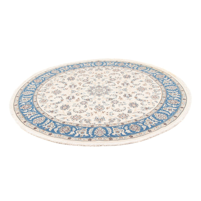 Persisk tæppe - Nain - Premium rundt  - 149 x 149 cm - creme