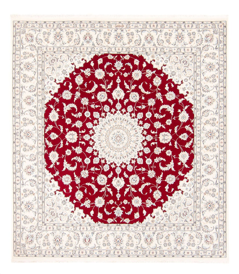 Persisk tæppe - Nain firkantet  - 210 x 194 cm - rød