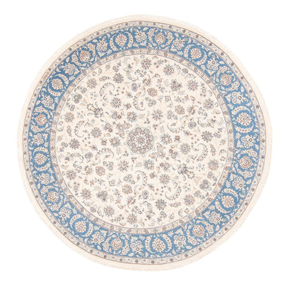 Persisk tæppe - Nain rundt  - 200 x 200 cm - creme