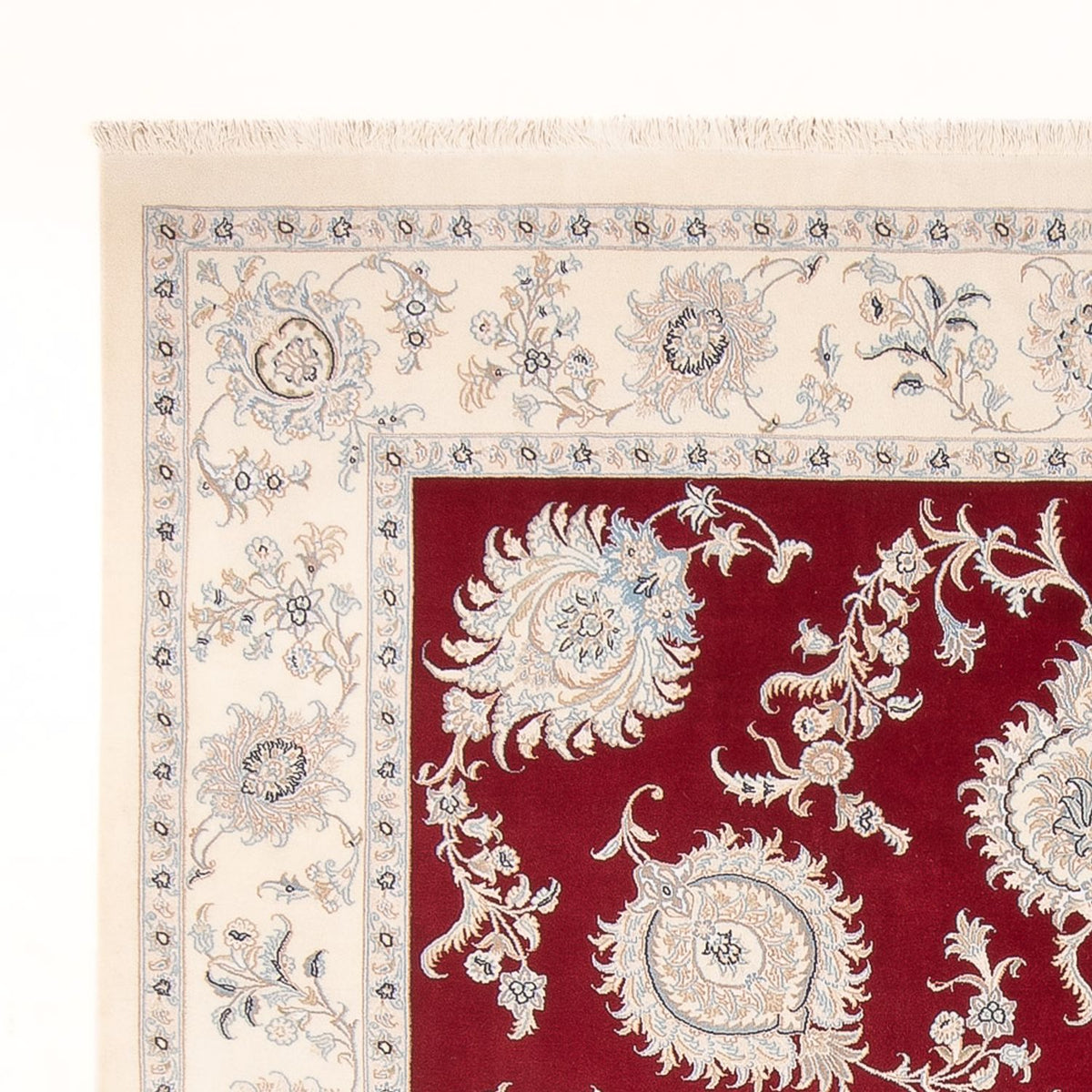 Persisk tæppe - Nain - Premium - 294 x 250 cm - rød