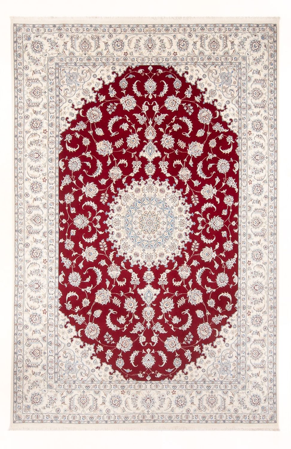 Persisk tæppe - Nain - Premium - 300 x 198 cm - rød