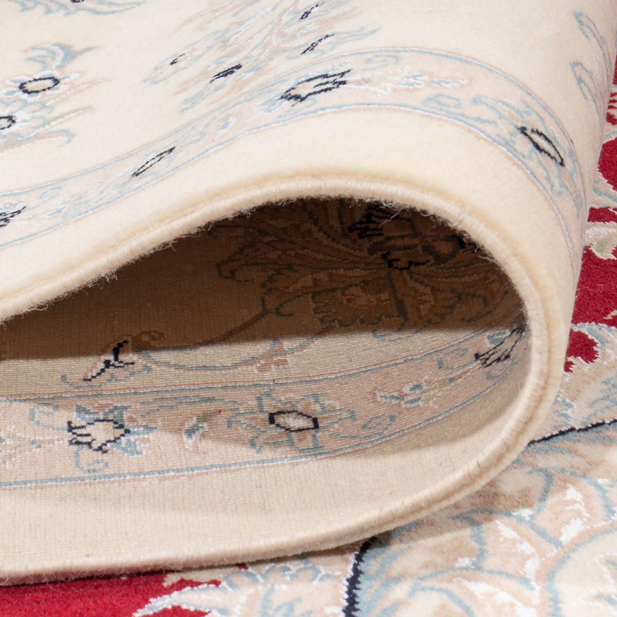 Persisk tæppe - Nain - Premium - 291 x 247 cm - rød