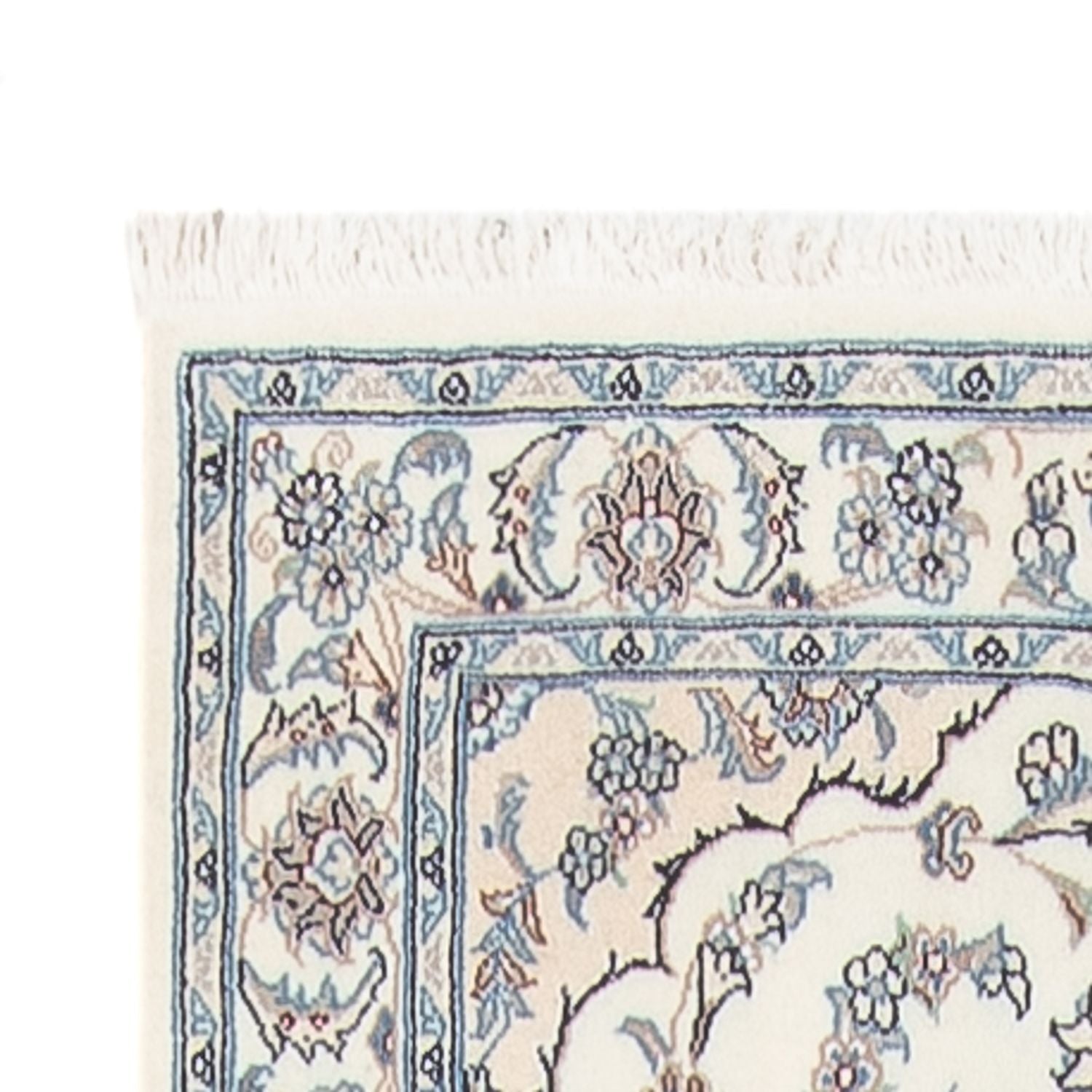 Løber Persisk tæppe - Nain - Premium - 340 x 84 cm - creme