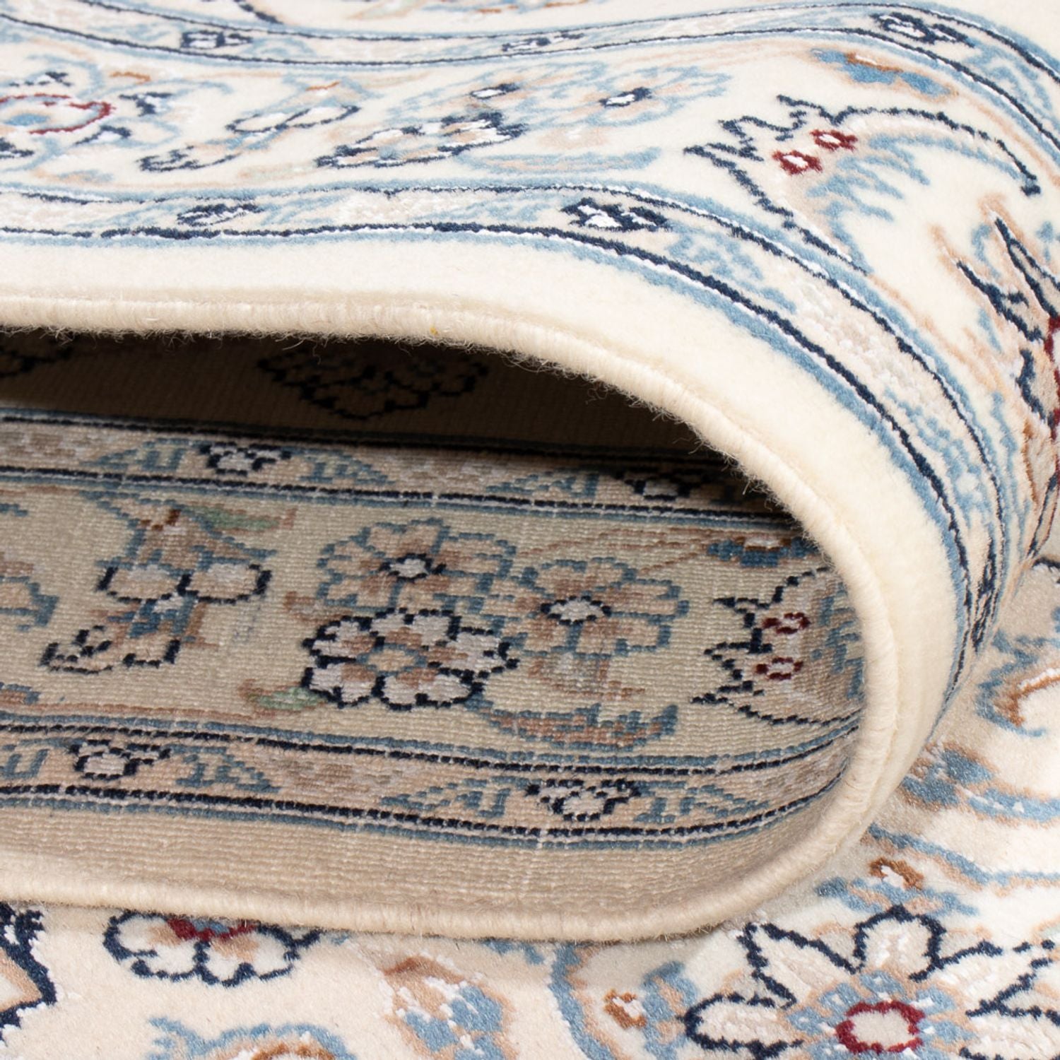 Løber Persisk tæppe - Nain - Premium - 340 x 84 cm - creme