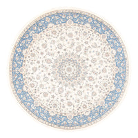 Persisk tæppe - Nain rundt  - 200 x 200 cm - creme