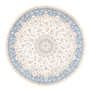 Persisk tæppe - Nain rundt  - 200 x 200 cm - creme