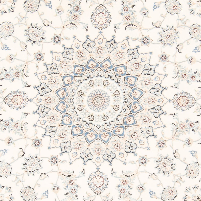 Persisk tæppe - Nain rundt  - 200 x 200 cm - creme