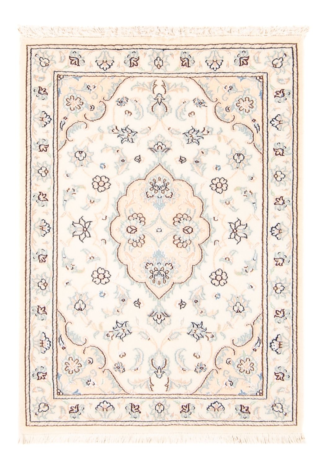 Persisk tæppe - Nain - 91 x 60 cm - beige
