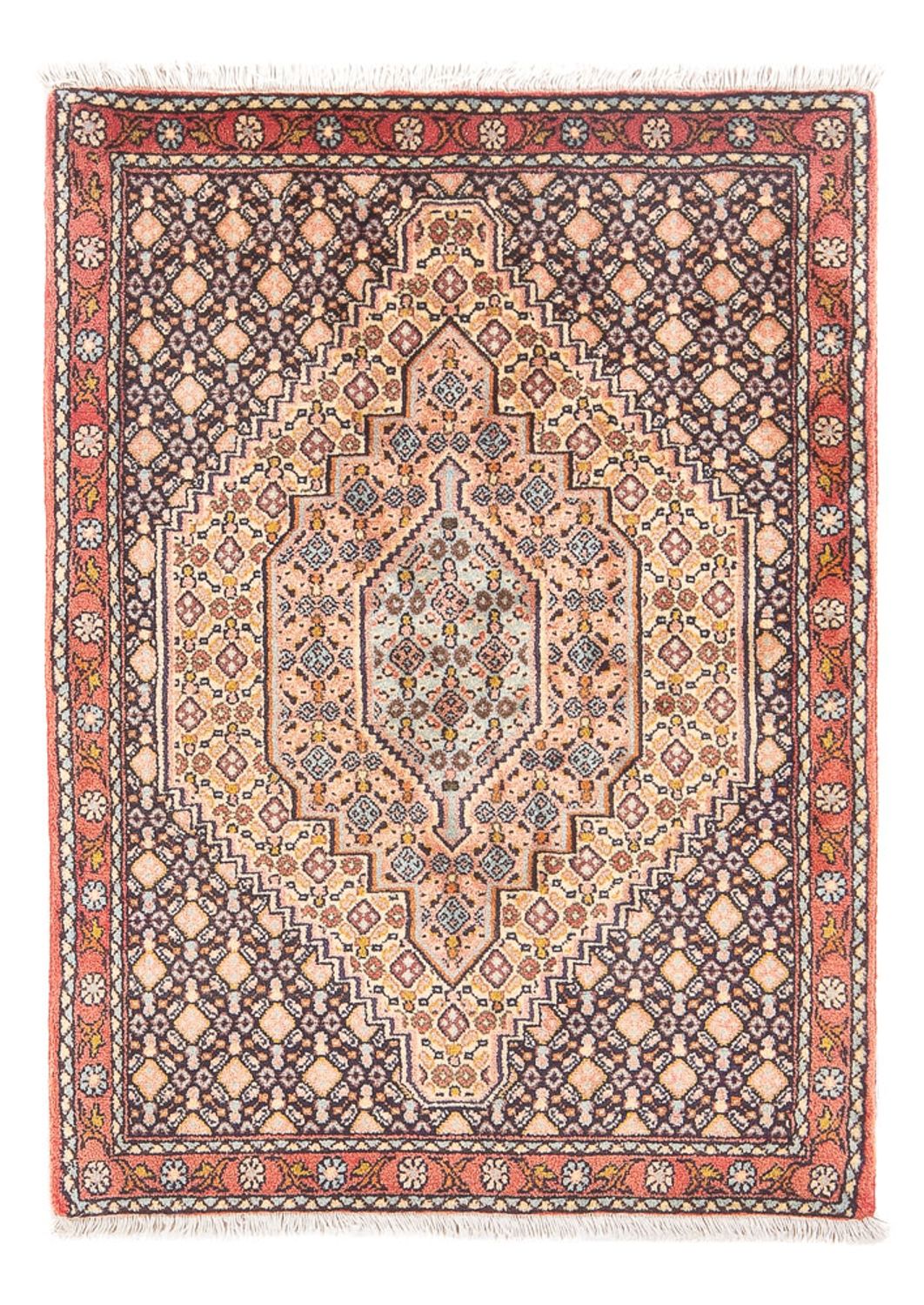 Persisk tæppe - Classic - 105 x 73 cm - mørkeblå