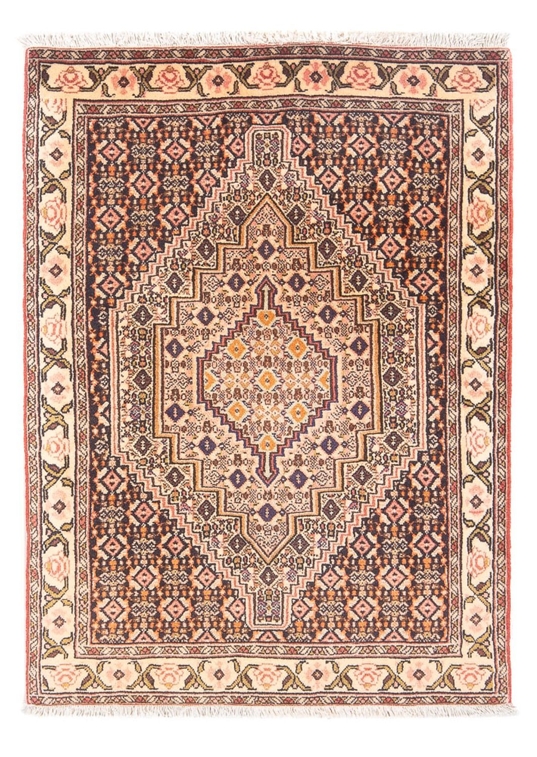 Persisk tæppe - Classic - 112 x 74 cm - mørkeblå