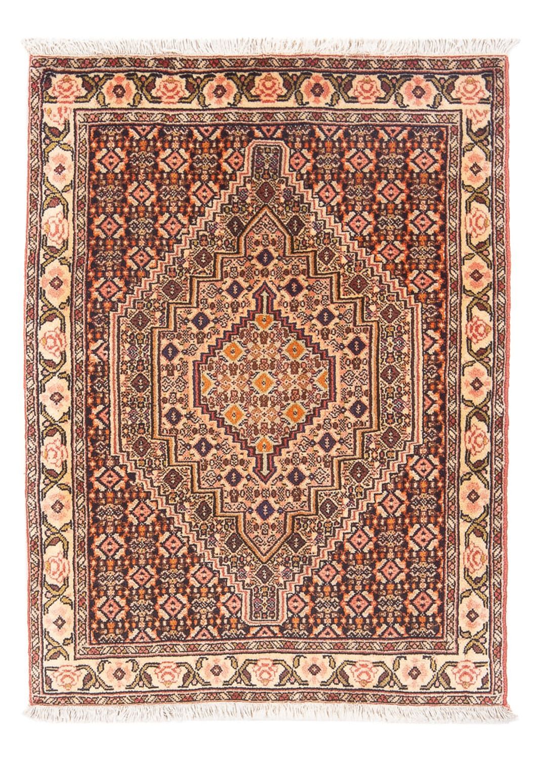 Persisk tæppe - Classic - 104 x 75 cm - mørkeblå