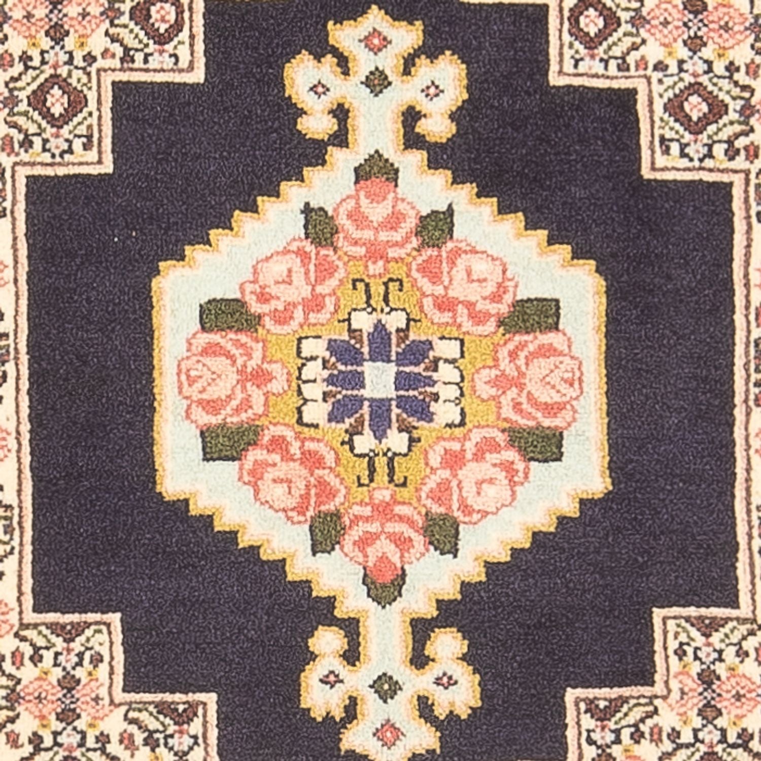 Persisk tæppe - Classic - 105 x 78 cm - mørkeblå