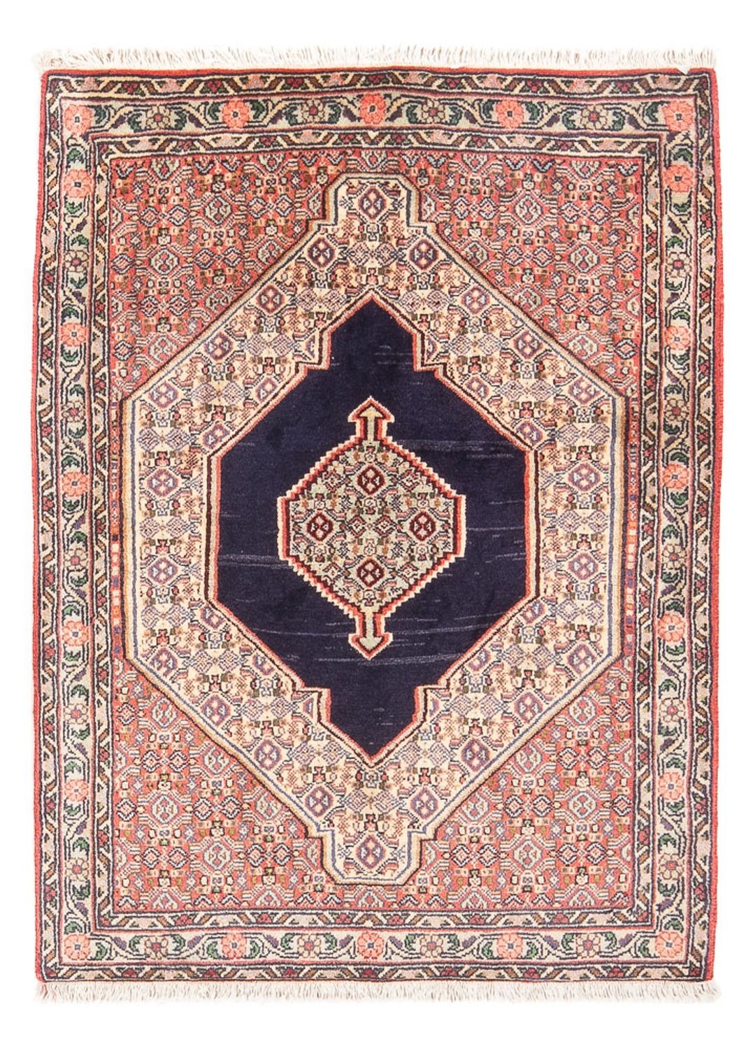 Persisk tæppe - Classic - 103 x 74 cm - mørkeblå
