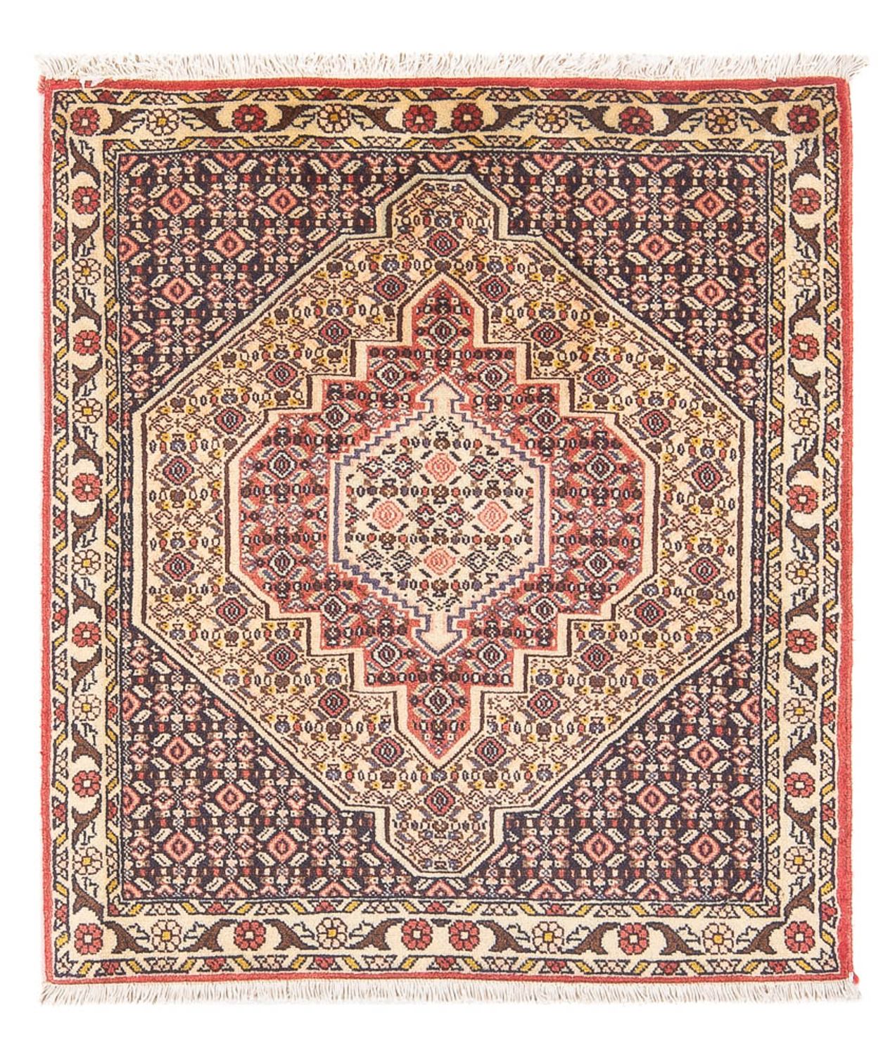 Persisk tæppe - Classic - 100 x 74 cm - mørkeblå