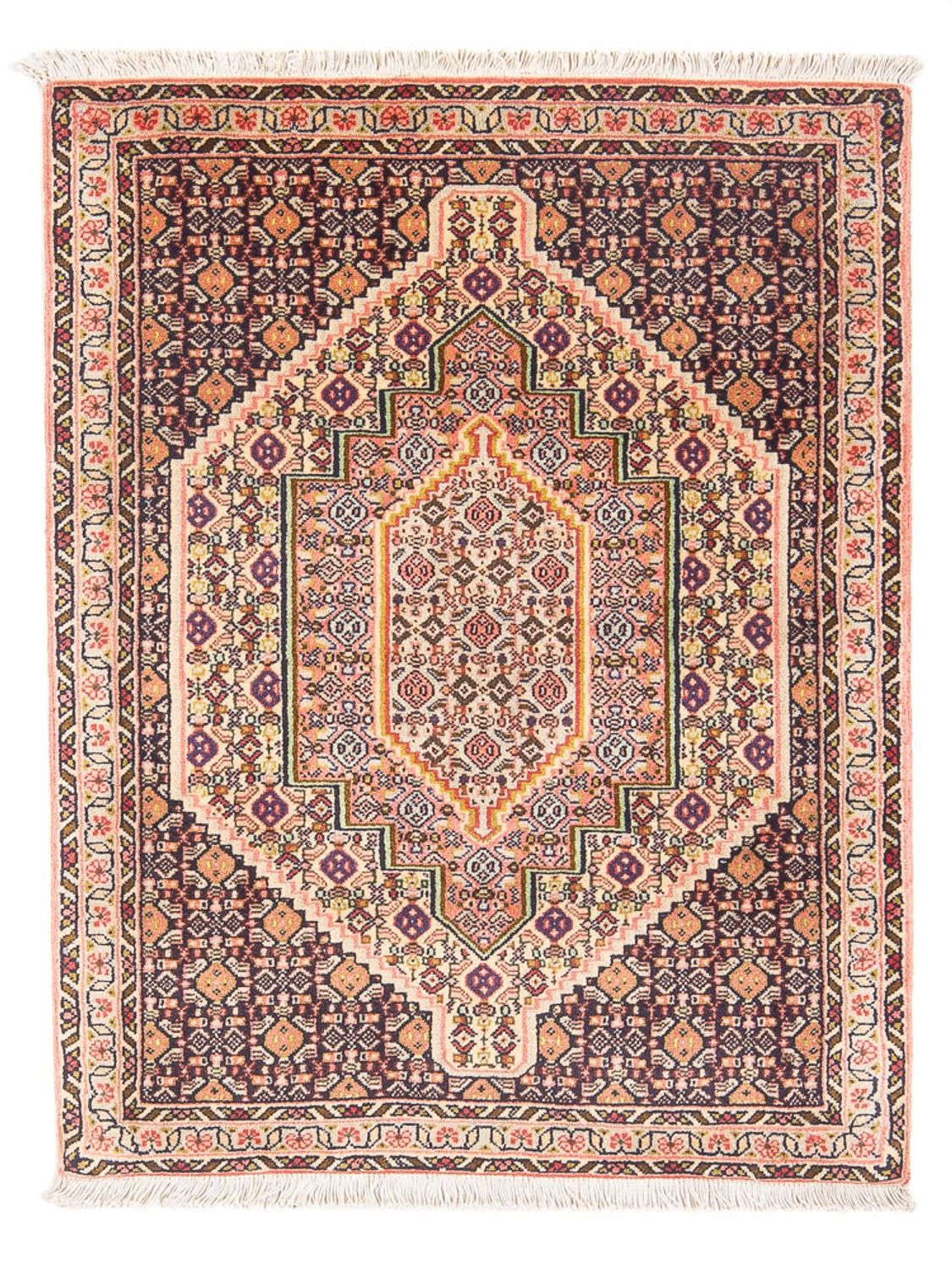 Persisk tæppe - Classic - 102 x 75 cm - mørkeblå