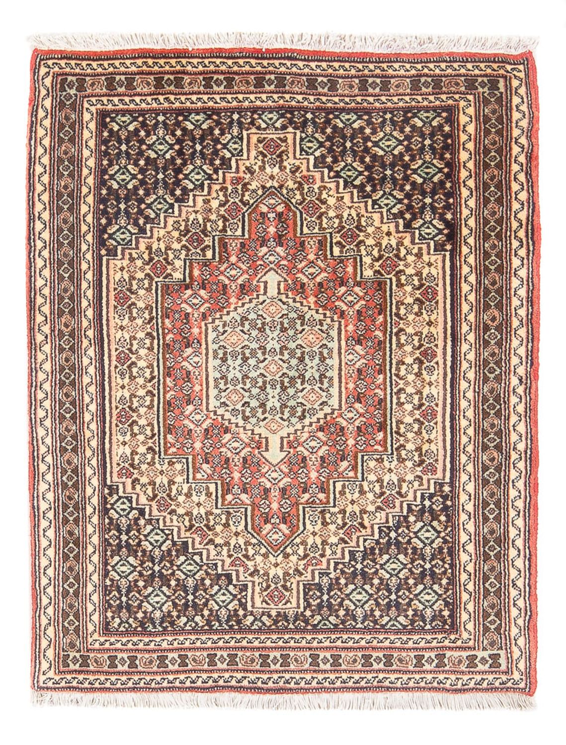 Persisk tæppe - Classic - 94 x 72 cm - mørkeblå
